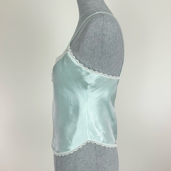 Vintage Juliana Mint Lace Trim Cami Tank‎ Top - Picture 4 of 8